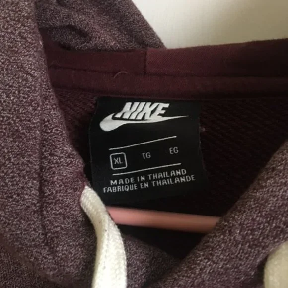 Nike Long Sleeved Hoodie, Purple, XL (Mens) - Picture 3 of 4